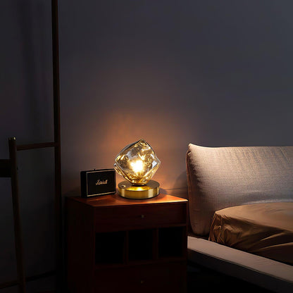 IceGlow™| Elegant Glass Table Lamp with Ambient LED Lighting
