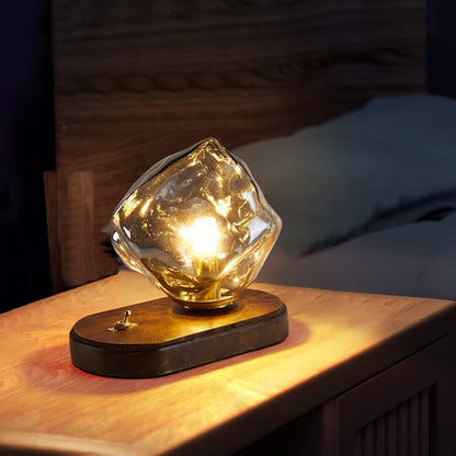 IceGlow™| Elegant Glass Table Lamp with Ambient LED Lighting