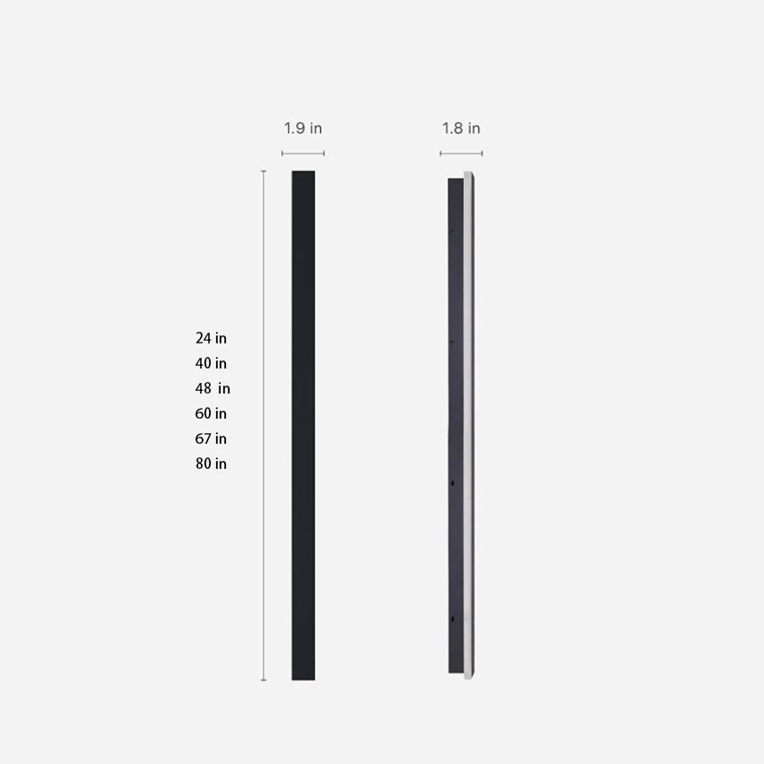 Outdoor Wall Light Modern Black LED Sconce