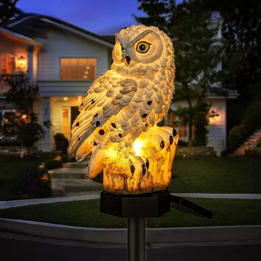 Garden Light Solar Owl Outdoor LED Set