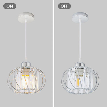 Pendant Light Black Glass Globe Ceiling Fixture
