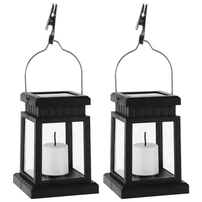 Outdoor Lanterns with Solar LED Lighting