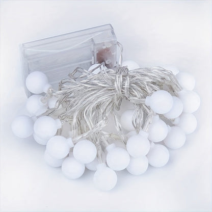 Outdoor String Lights Battery Powered Warm White