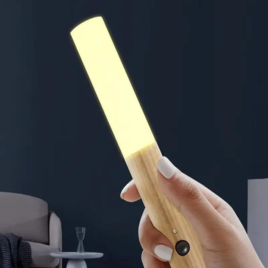 Wall Light LED Motion Sensor Wooden Lamp