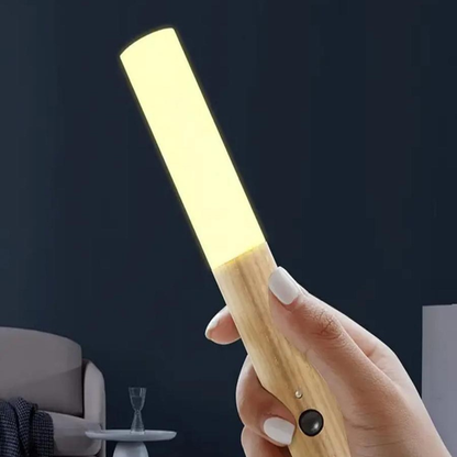 Wall Light LED Motion Sensor Wooden Lamp