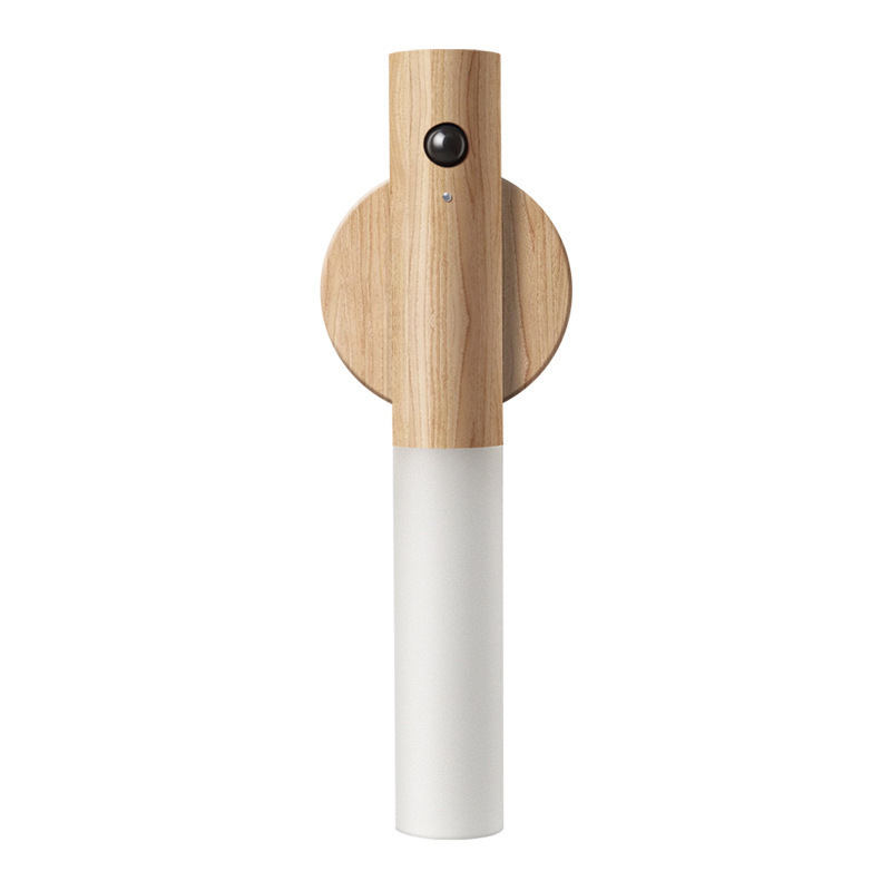 Wall Light LED Motion Sensor Wooden Lamp