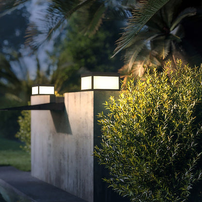 Solar Black Outdoor LED Post Light