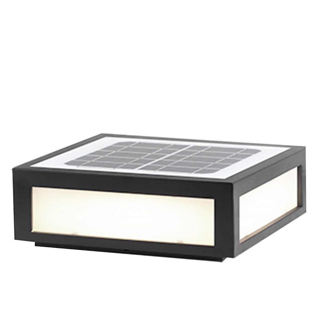 Solar Black Outdoor LED Post Light