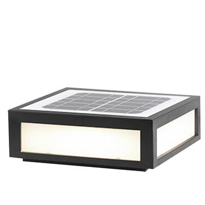 Solar Black Outdoor LED Post Light