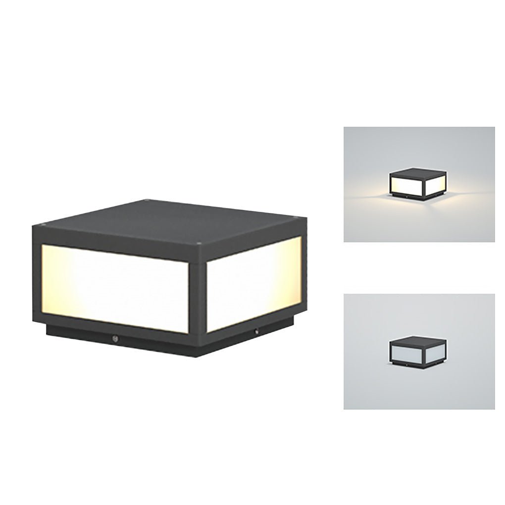 Solar Black Outdoor LED Post Light