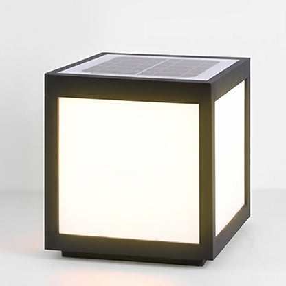 Solar Black Outdoor LED Post Light