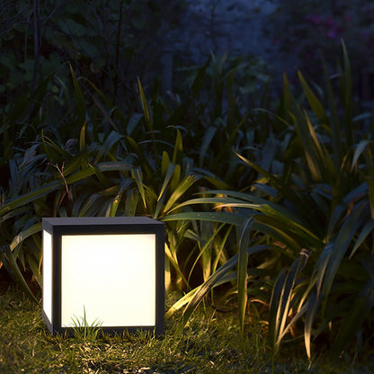 Solar Black Outdoor LED Post Light