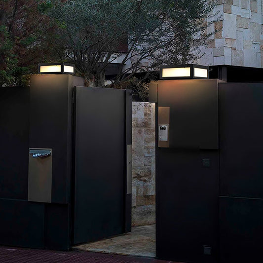 Solar Black Outdoor LED Post Light