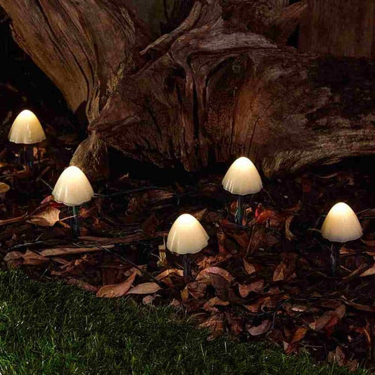 Outdoor Solar Mushroom Garden Stake Lights